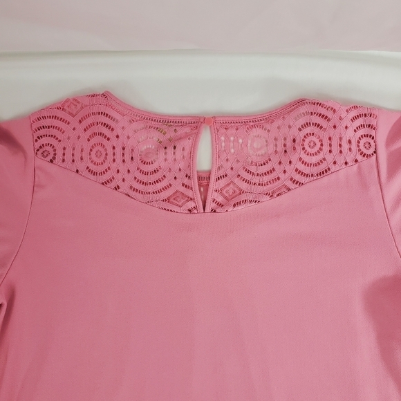 Worthington flutter sleeve Blouse with lace details - Picture 5 of 8